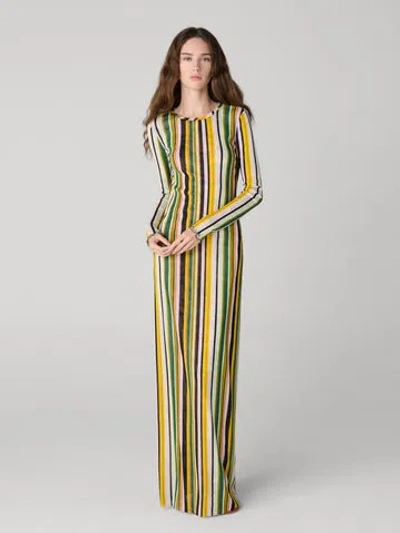 Diane Von Furstenberg Arabella Reversible Multi-print Long-sleeve Maxi Dress