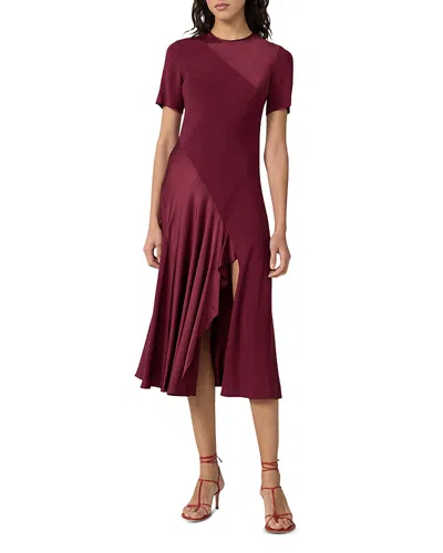 Diane Von Furstenberg Araminta Bias-cut Midi Dress In Brown