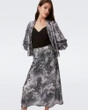 Diane Von Furstenberg Araminta Skirt In Shadow Dancer Black