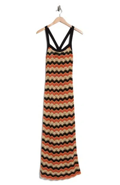 Diane Von Furstenberg Arcadia Open Stitch Dress In Multi