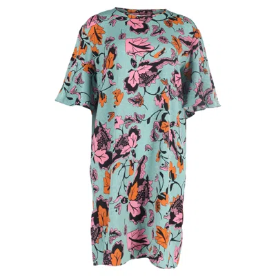 Diane Von Furstenberg Arlene Printed Mini Cady Dress In Multicolor Viscose