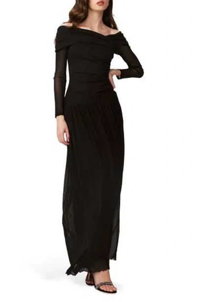 Diane Von Furstenberg Aron Off The Shoulder Gown In Black