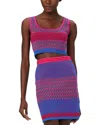 Diane Von Furstenberg Arpita Knit Jacquard Top In Multi