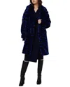 Diane Von Furstenberg Printed Faux Fur Coat In Multi