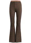 Diane Von Furstenberg Ashdon Knit Jacquard Pants In Multicoloured