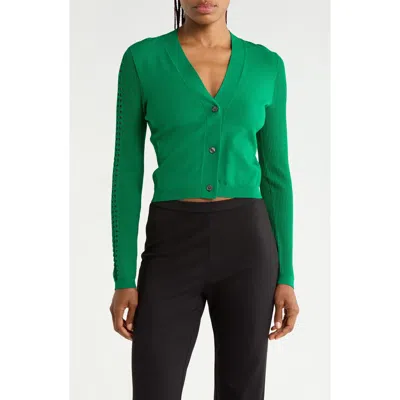 Diane Von Furstenberg Ashley Cardigan In Green