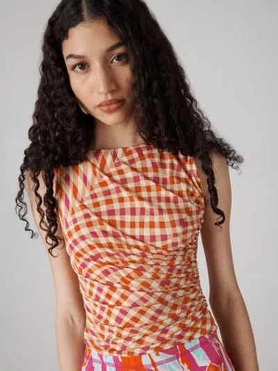 Diane Von Furstenberg Athena Top In Siren's Weave