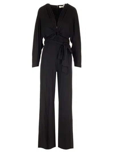 Diane Von Furstenberg Aurelia Jersey Jumpsuit In Black