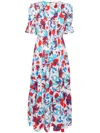 Diane Von Furstenberg Avery Floral-print Cotton-blend Maxi Dress In White