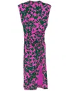 Diane Von Furstenberg Aviel Midi Dress In Purple