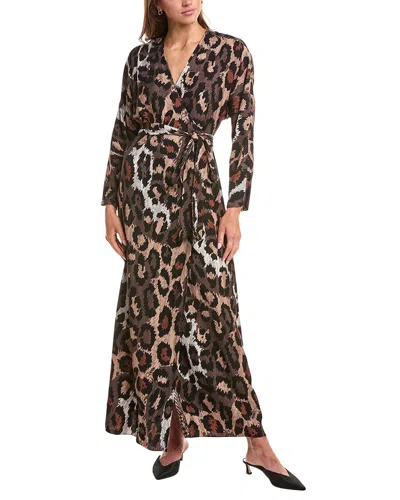 Diane Von Furstenberg Babette Reversible Wrap Dress In Brown