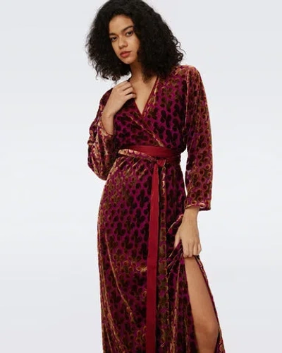 Diane Von Furstenberg Babette Velvet Wrap Dress