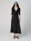 Diane Von Furstenberg Ballerina A-line Wrap Midi Dress In Black