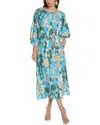Diane Von Furstenberg Bambi Linen-blend Maxi Dress In Multi