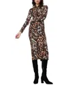 Diane Von Furstenberg Barlow Pleated Animal-print Midi Dress In Multi