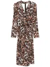 Diane Von Furstenberg Barlow Midi Dress In Neutrals