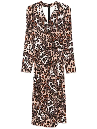 Diane Von Furstenberg Barlow Midi Dress In Neutrals