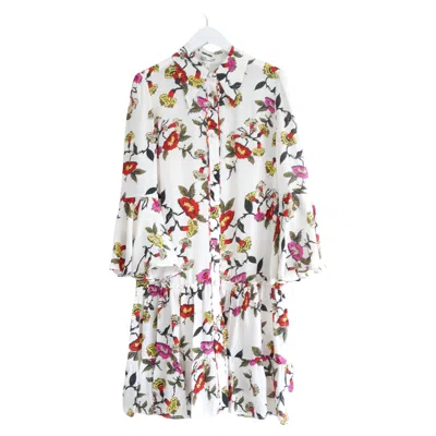 Pre-owned Diane Von Furstenberg Beata Charlottenburg Floral Dress In Gray