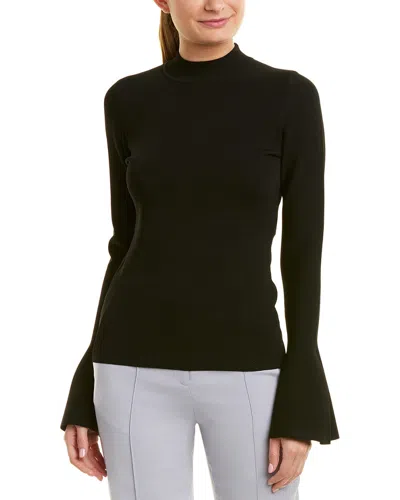 Diane Von Furstenberg Bell-sleeve Sweater In Black
