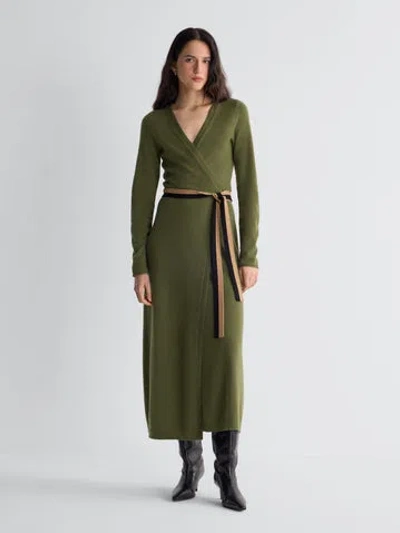 Diane Von Furstenberg Bellina Sweater In Pesto