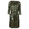 Diane Von Furstenberg Belted Mini Dress In Green Silk In Green