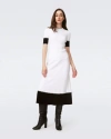 Diane Von Furstenberg Benedetta Skirt In Ivory And Black