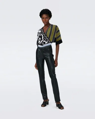 Diane Von Furstenberg Bernard Knit Jacquard Top