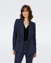 Diane Von Furstenberg Bien Knit Jacquard Blazer