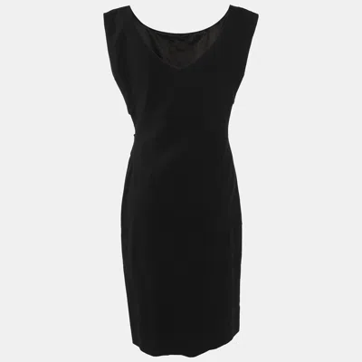 Pre-owned Diane Von Furstenberg Black Jersey Dress M
