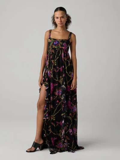 Diane Von Furstenberg Blanca Gown In Black