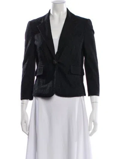Pre-owned Diane Von Furstenberg Blazer In Black