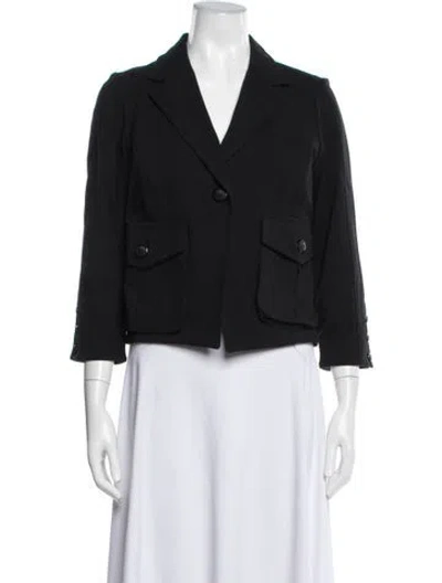 Pre-owned Diane Von Furstenberg Blazer In Black