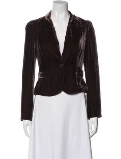 Pre-owned Diane Von Furstenberg Blazer In Brown