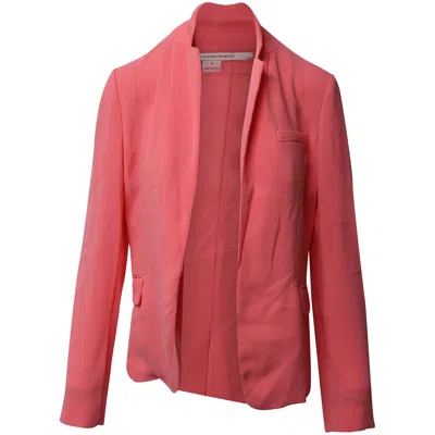 Diane Von Furstenberg Blazer Jacket In Pink Wool Blend