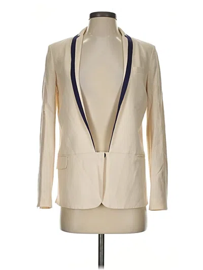 Pre-owned Diane Von Furstenberg Blazer Jacket In Ivory