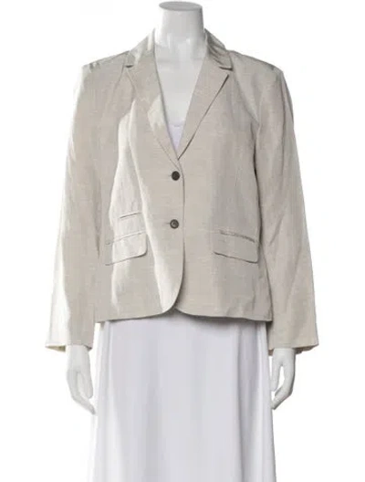 Pre-owned Diane Von Furstenberg Blazer In Neutral
