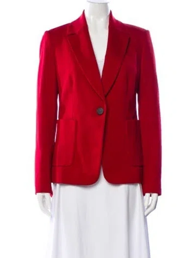 Pre-owned Diane Von Furstenberg Blazer In Red