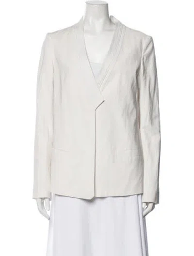 Pre-owned Diane Von Furstenberg Blazer In White