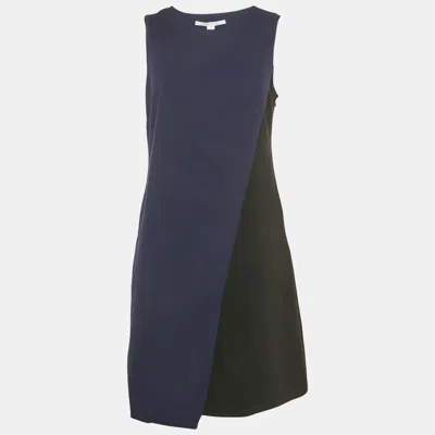 Pre-owned Diane Von Furstenberg Blue Jersey Livvy Dress M
