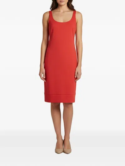 Pre-owned Diane Von Furstenberg Bridget Midi Dress In Red