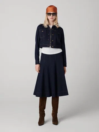 Diane Von Furstenberg Brooke Skirt In Blue