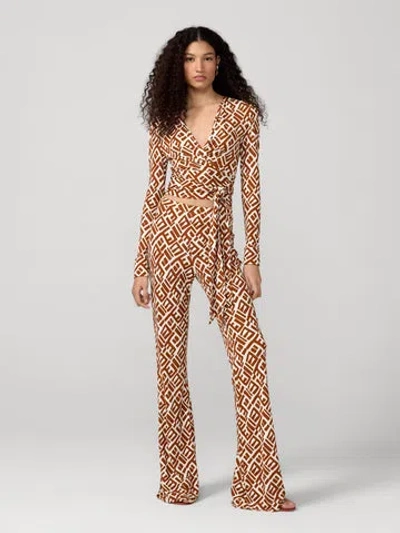 Diane Von Furstenberg Brooklyn Pants In Accra Geo Mini Varnish