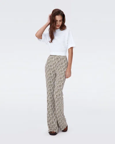 Diane Von Furstenberg Brooklyn Trousers By  In Size L In Brown
