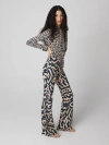 Diane Von Furstenberg Brooklyn Pants In Troy Maze Beige