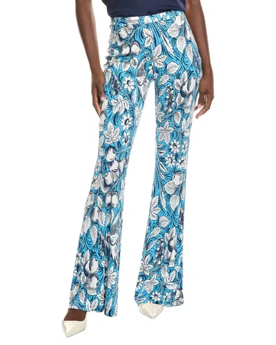 Diane Von Furstenberg Brooklyn Print Pant In Blue