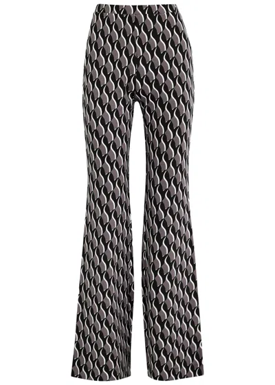 Diane Von Furstenberg Brooklyn Printed Jersey Trousers In Multicoloured