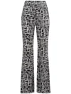 Diane Von Furstenberg Brooklyn Printed Jersey Trousers In Black
