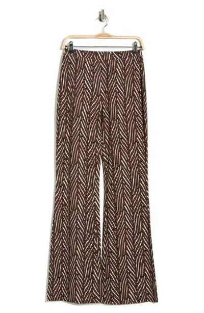 Diane Von Furstenberg Brooklyn Wide Leg Pants In Brown