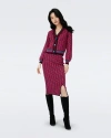 Diane Von Furstenberg Bryant Intarsia-knit Cardigan