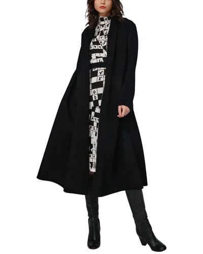 Diane Von Furstenberg Bubba Wool-blend Coat In Black